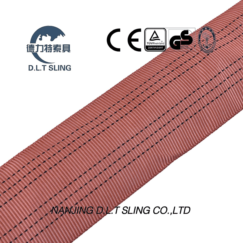 6 Ton Pes Flat Webbing Sling For Lifting
