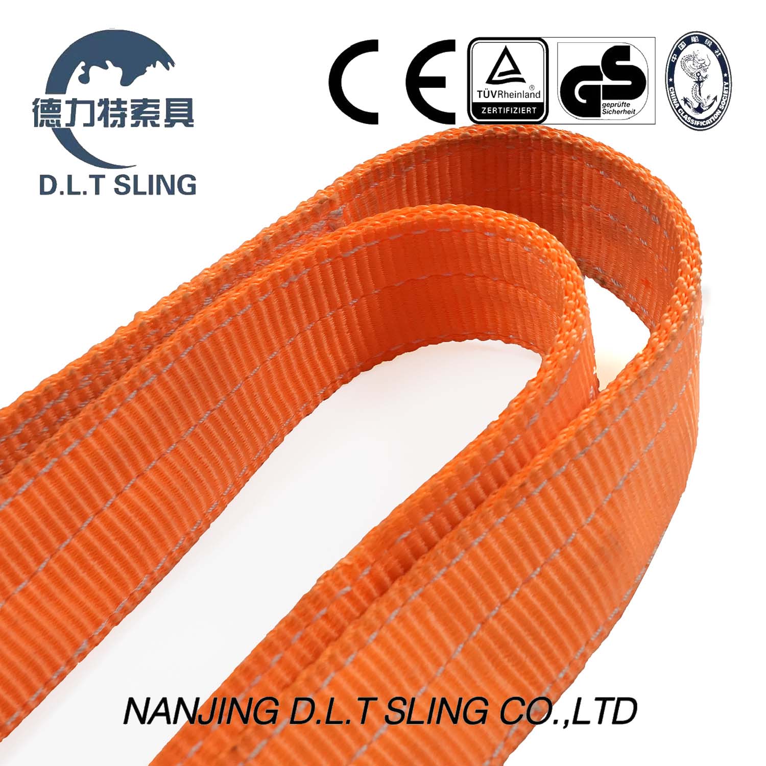 Orange Endless Flat Webbing Sling for Lifting Us Standard