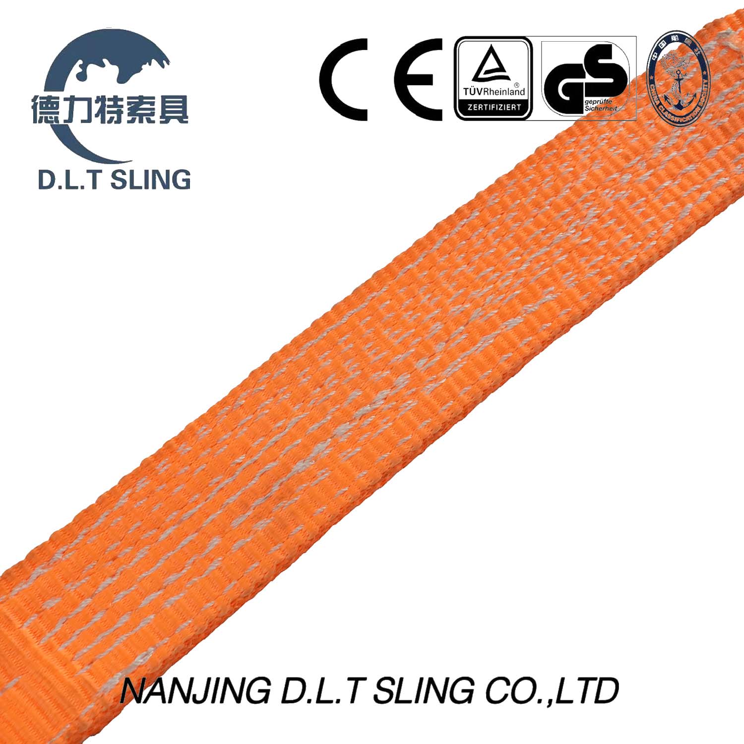 Orange Endless Flat Webbing Sling for Lifting Us Standard