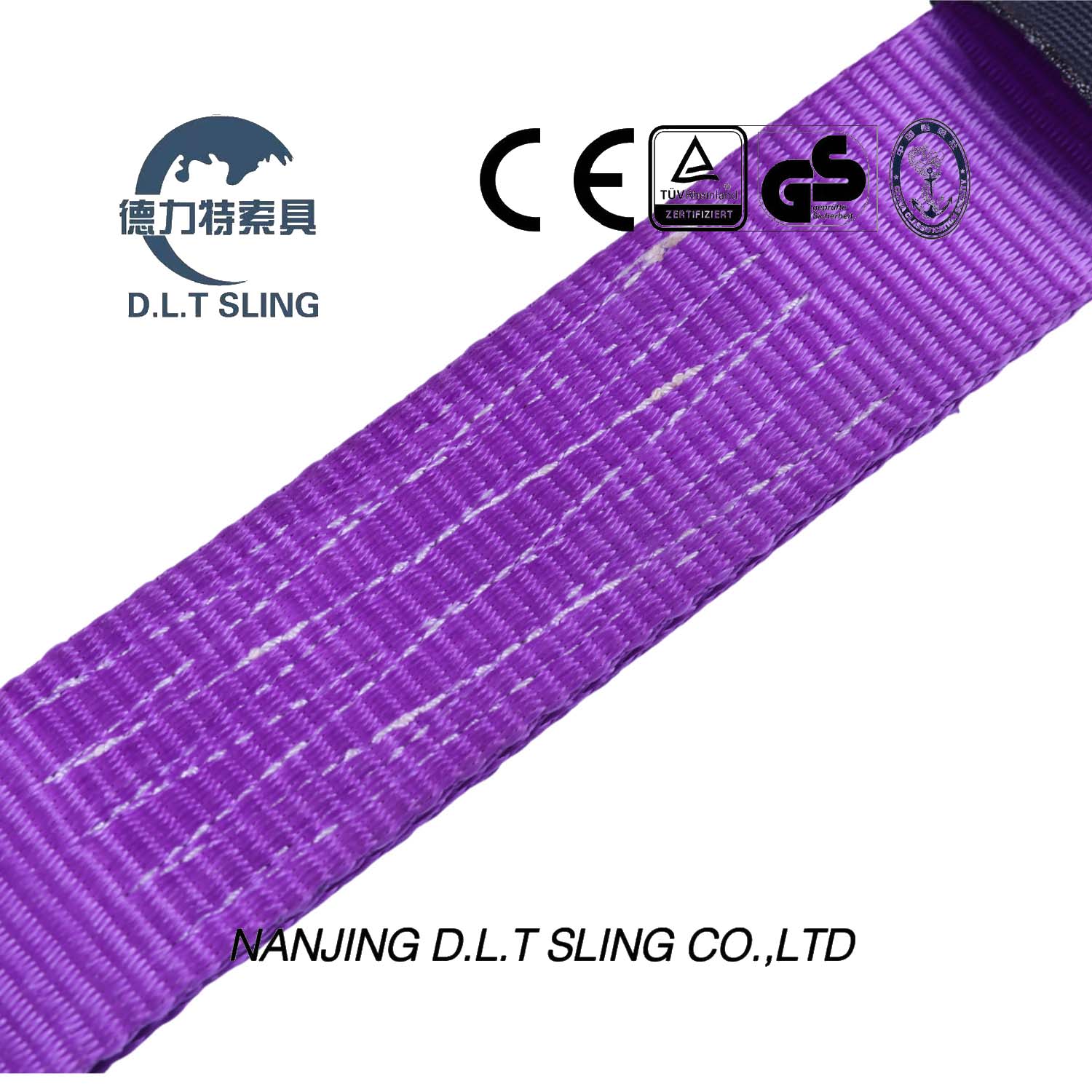 Purple Jacketed Triangle Ring Rachet Tie Down