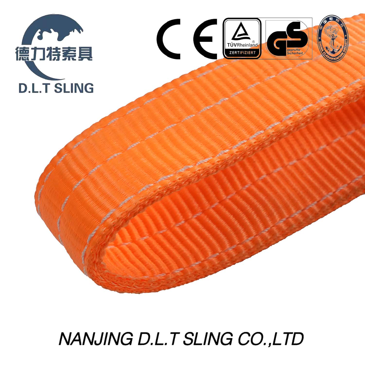 Orange Endless Flat Webbing Sling for Lifting Us Standard