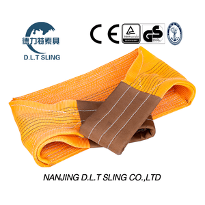 2-Ply Polyester Flat Webbing Sling For Industrial Lifting