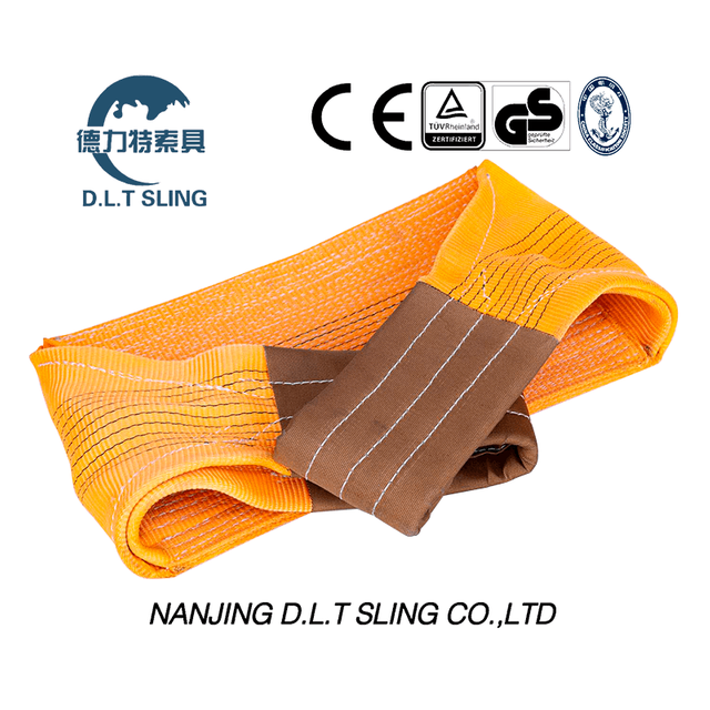 2-Ply Polyester Flat Webbing Sling For Industrial Lifting