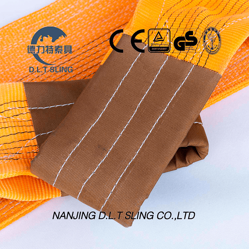2-Ply Polyester Flat Webbing Sling For Industrial Lifting