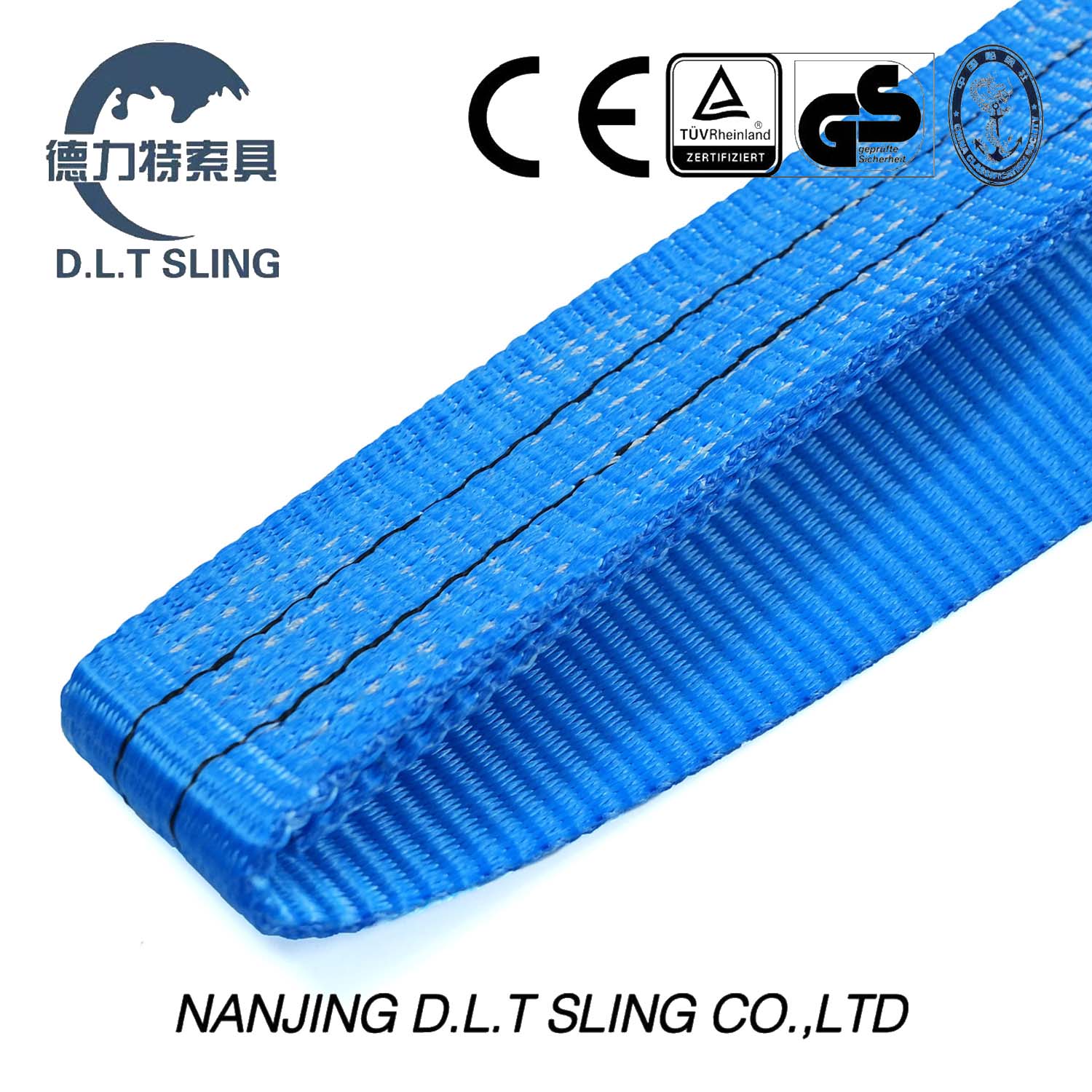 Blue And Black Line Endless Webbing Sling