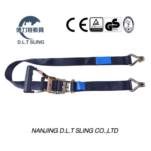 Black Fingerprint Handle Rachet Straps