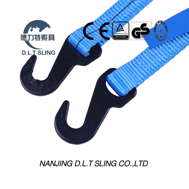 Ratchet Tie Down with Claw Hook or Double ′j′ Hook