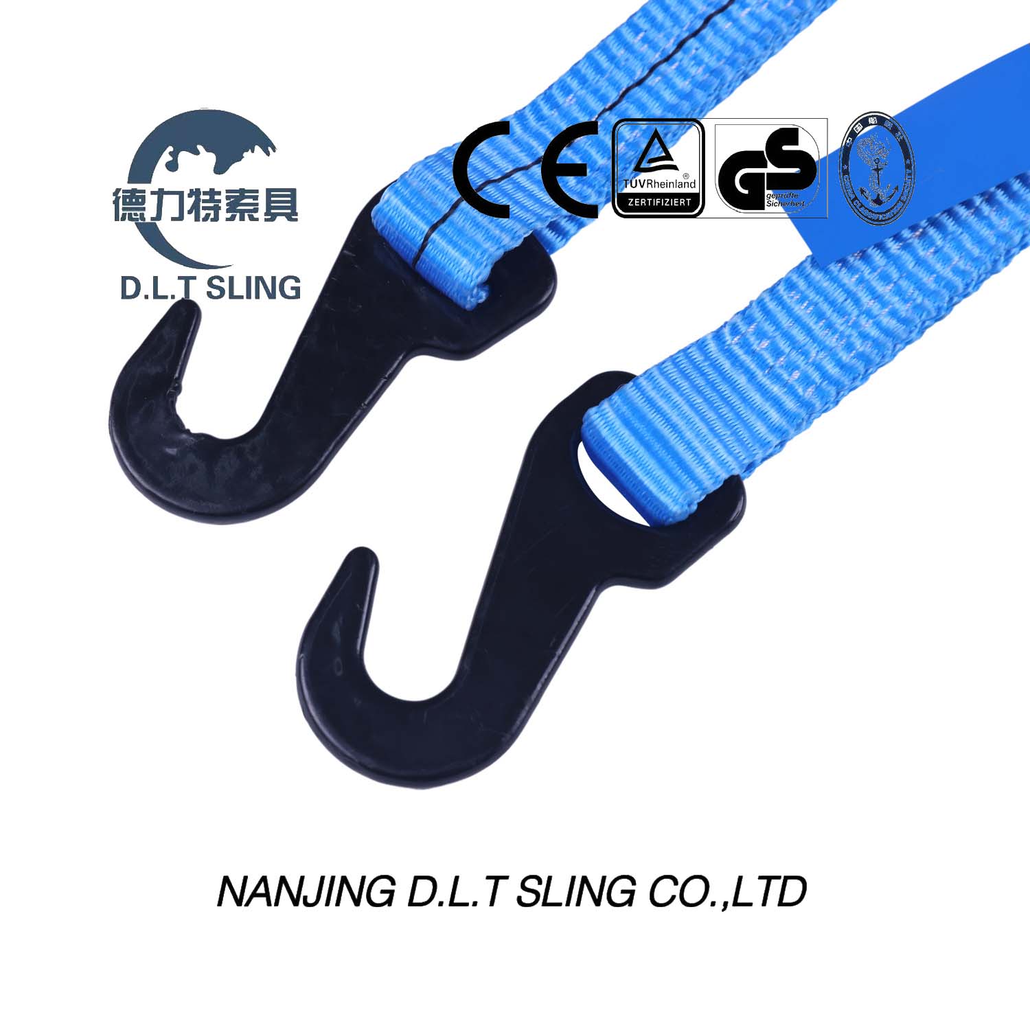 Ratchet Tie Down with Claw Hook or Double ′j′ Hook