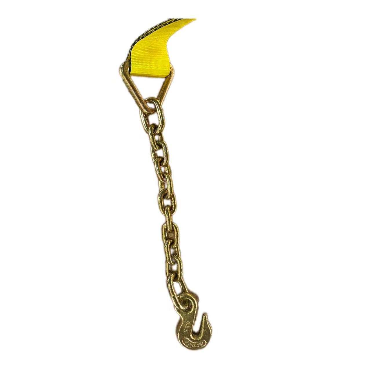  4inch 30FT Ratchet Straps with Chain Ends