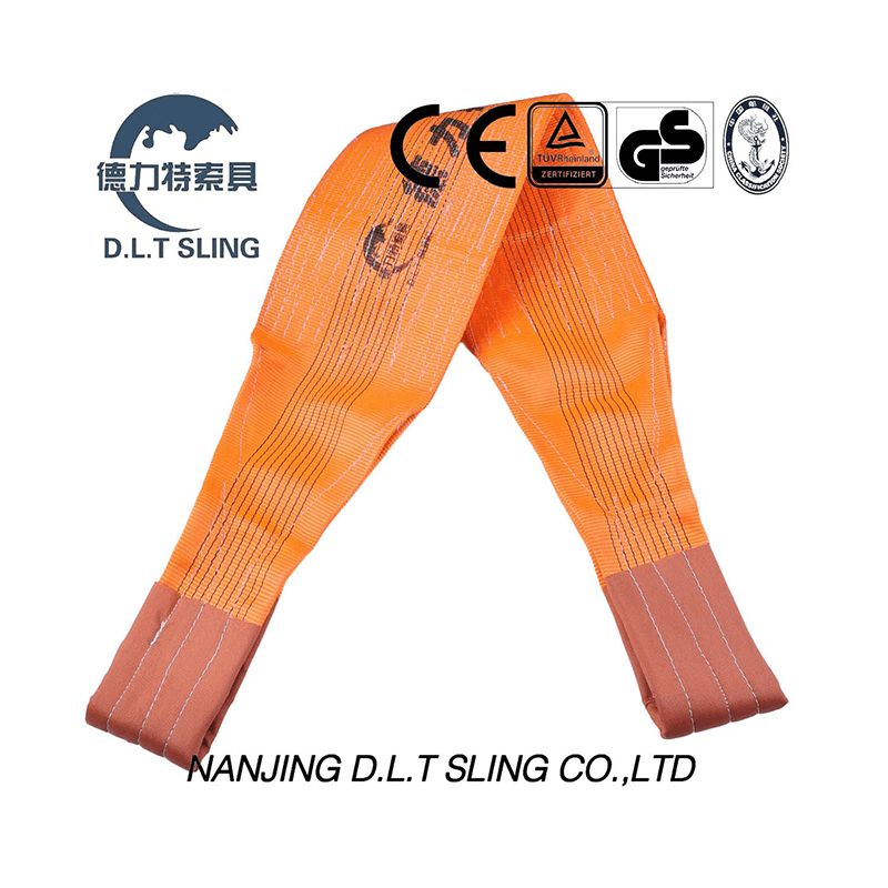 2-Ply Polyester Flat Webbing Sling For Industrial Lifting