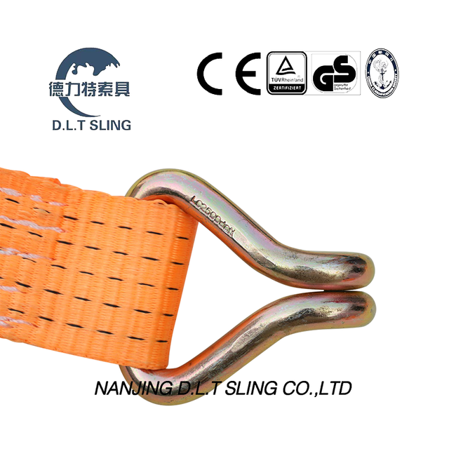 D.L.T SLING Ratchet Tie Down With Double J Hook