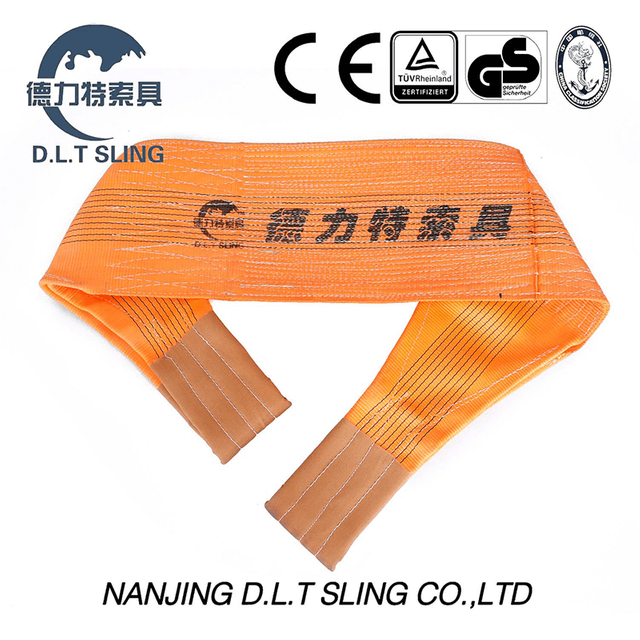 2-Ply Polyester Flat Webbing Sling For Industrial Lifting