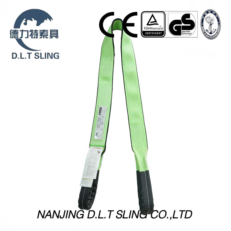 Tow Straps with CE, GS Certificates Fluorescent Green