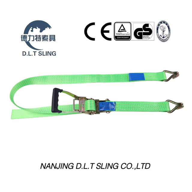 2500/5000daN Ratchet Tie Down Fluorescent green