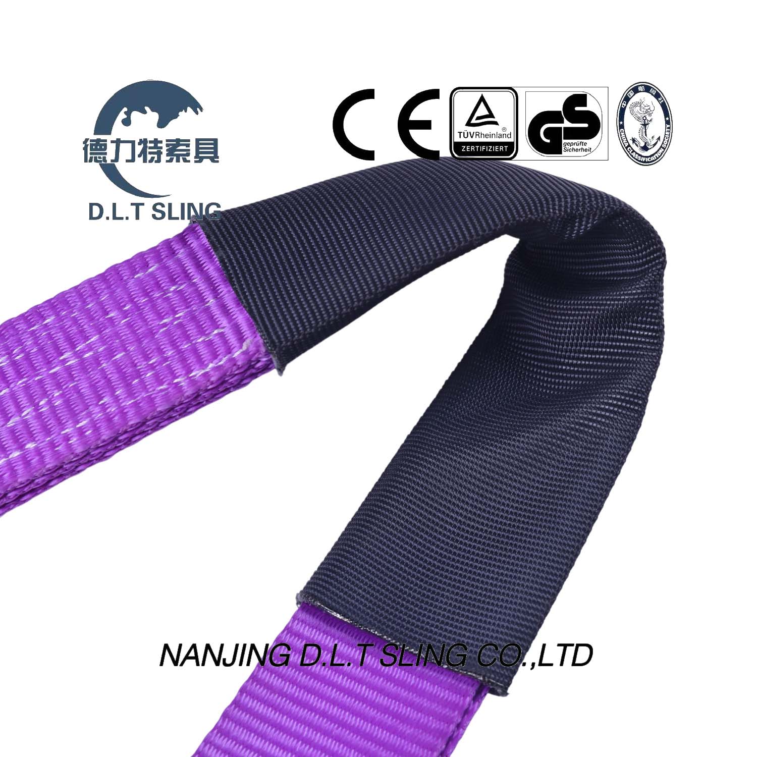 Purple Jacketed Triangle Ring Rachet Tie Down
