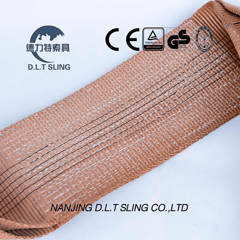 6 Ton Pes Flat Webbing Sling For Lifting