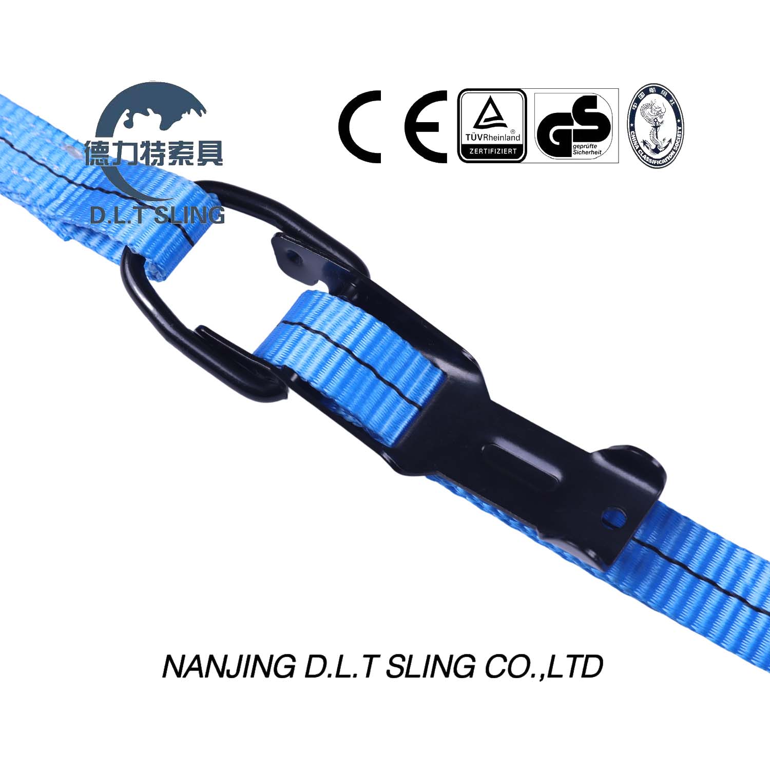 Ratchet Tie Down with Claw Hook or Double ′j′ Hook