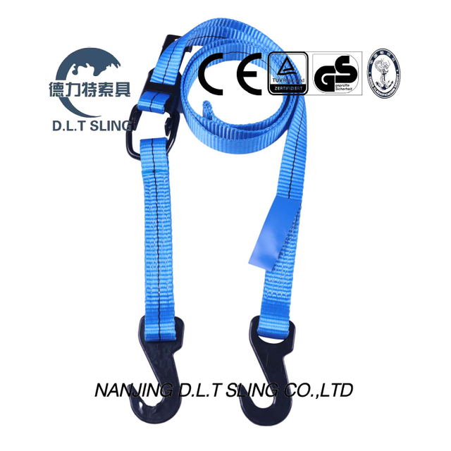 Ratchet Tie Down with Claw Hook or Double ′j′ Hook