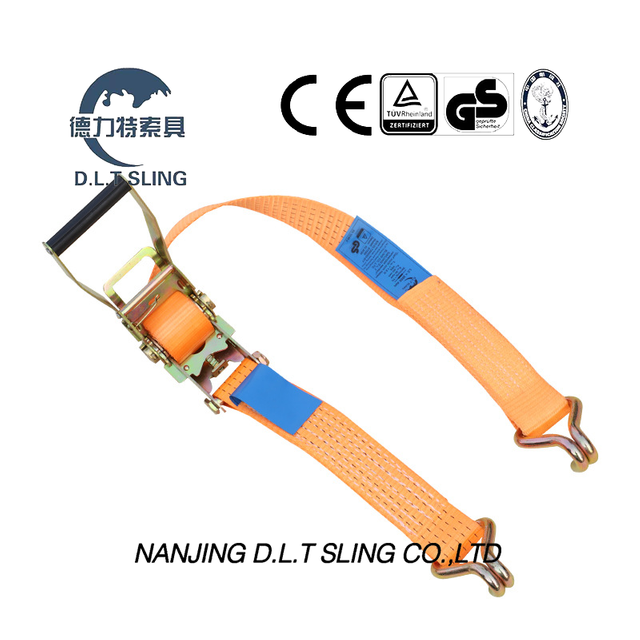 D.L.T SLING Ratchet Tie Down With Double J Hook