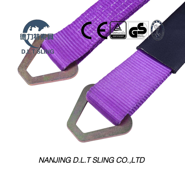 Purple Jacketed Triangle Ring Rachet Tie Down